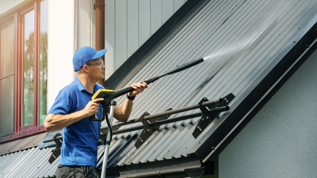 how to clean a metal roof